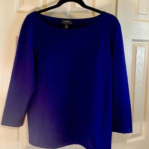 Cobalt blue Ralph Lauren XL Silk blend top